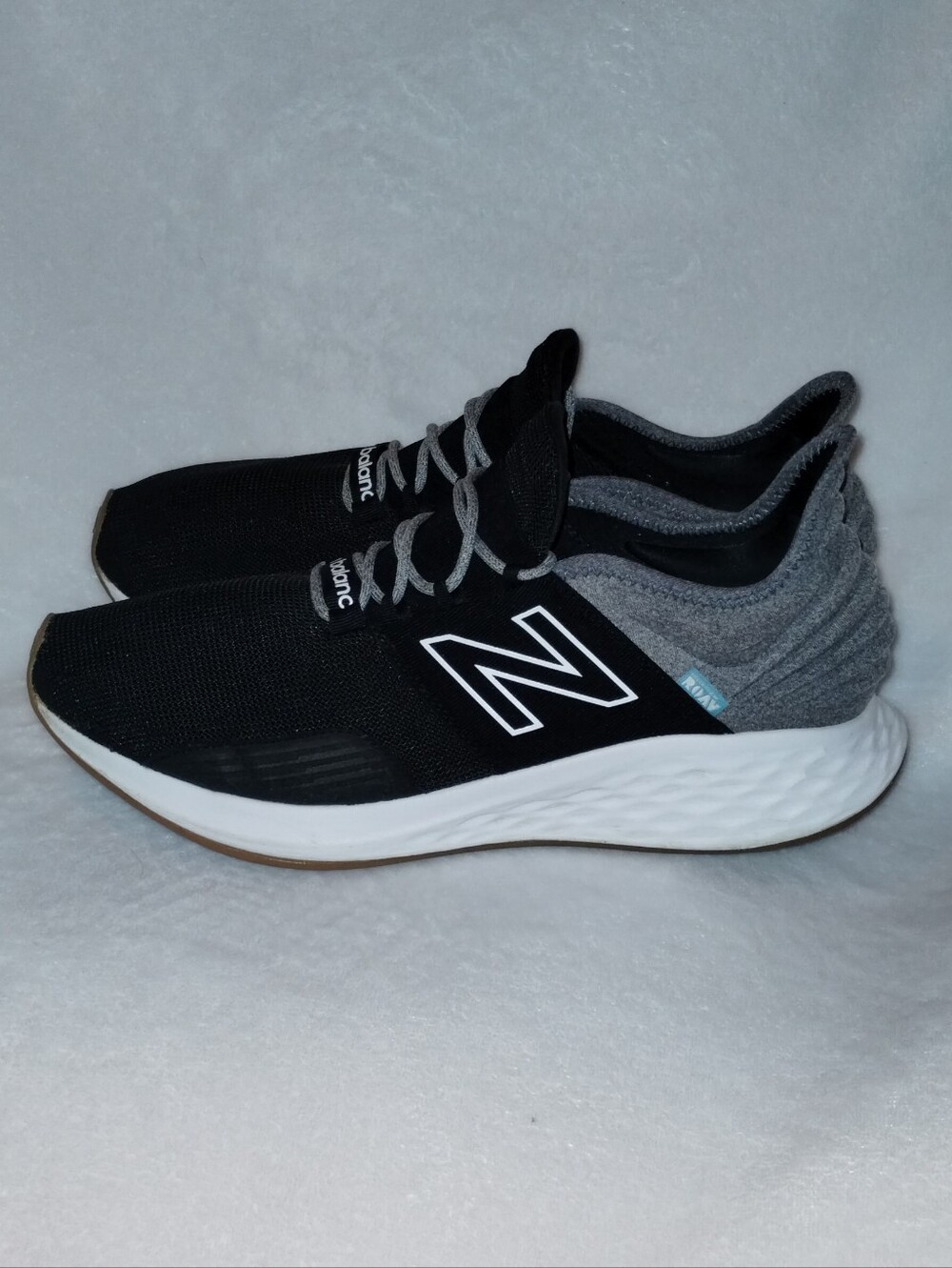 New Balance Fresh Foam Roav Men’s 14 Black Gray Gum Sole Running Shoes MROAVTK